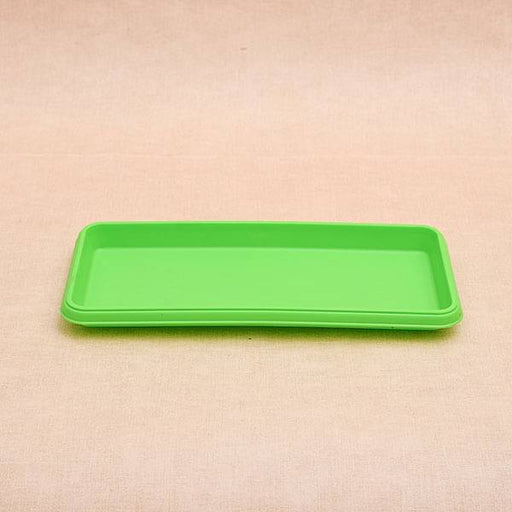 11.2 inch (28 cm) rectangle plastic plate for 11.8 inch (30 cm) bello window planter no. 30 pot (green) (set of 3) 
