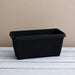 11.8 inch (30 cm) bello window planter no. 30 rectangle plastic pot (black) (set of 6) 