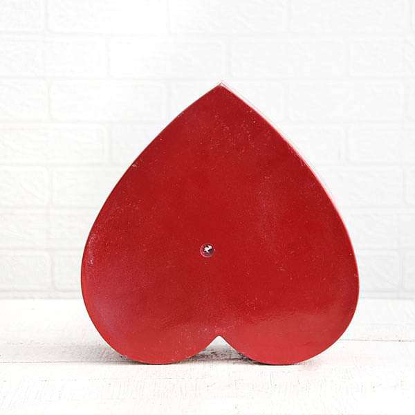12 inch (30 cm) sml - 013 bonsai heart shaped fiberglass planter (red)