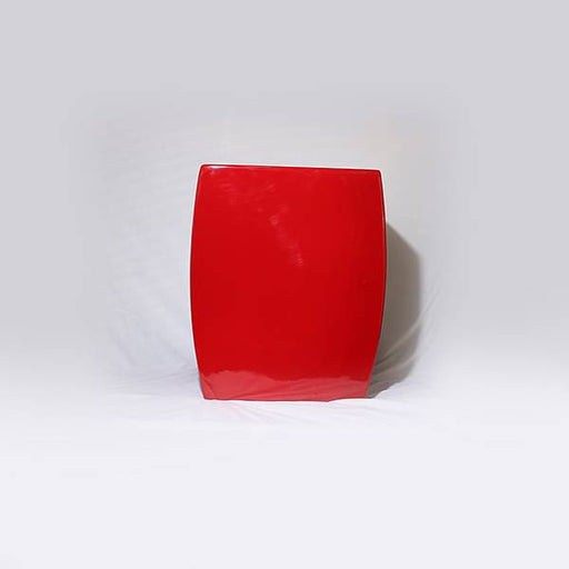 13 inch (33 cm) sqr - 5 square fiberglass planter (red)