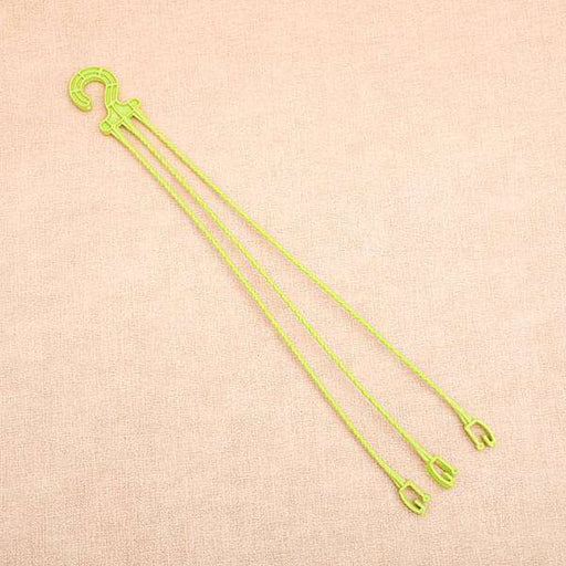 14.9 inch (38 cm) plastic hanger for planters (lime yellow) (set of 6) 