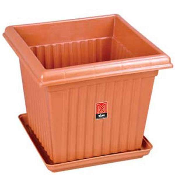 14 inch plastic plant pot Buy 14 inch (36 cm) Square No.14 Plastic Planter (Terracotta Color) online from Nurserylive at lowest price
