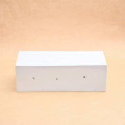 15 inch (38 cm) sml - 010 wall mounted rectangle fiberglass planter (white)