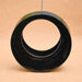 15 inch (38 cm) sml - 014 moon fiberglass planter (black)