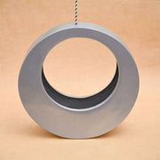 15 inch (38 cm) sml - 014 moon fiberglass planter (silver color)