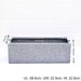 27 inch (69 cm) oth - 15 stone finish rectangle fiberglass planter (grey)