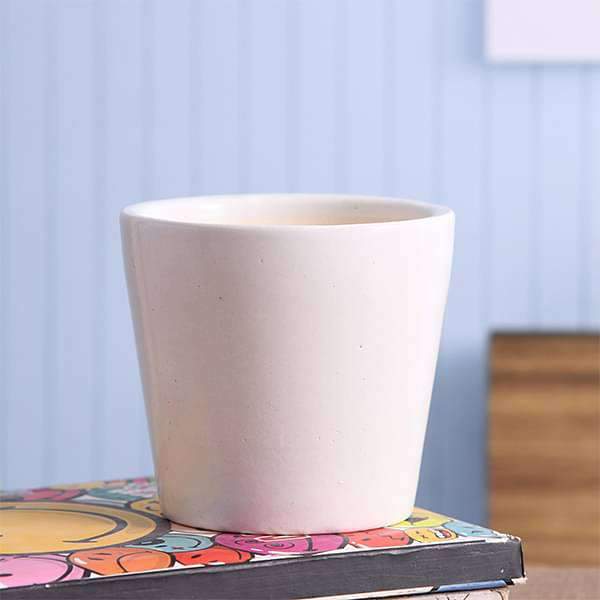 white round ceramic plant pots Buy 4 inch (10.1 cm) Round Ceramic Pot (White) (set of 3) online from Nurserylive at lowest price