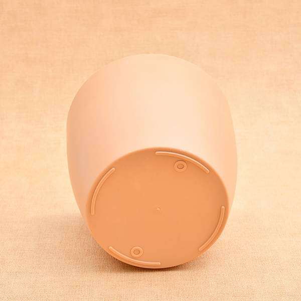 5.3 inch (13 cm) ronda no. 1412 round plastic planter (camel color) (set of 6) 