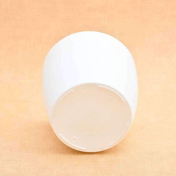 5.3 inch (13 cm) ronda no. 1412 round plastic planter (white) (set of 6) 
