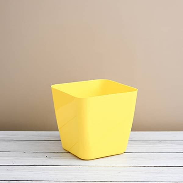 ikea yellow plant pot Buy 5.5 inch (14 cm) Square Plastic Planter with Rounded Edges (Yellow)  (set of 6) online from Nurserylive at lowest price