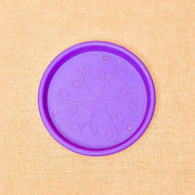 5.9 inch (15 cm) round plastic plate for 6 inch (15 cm) grower pots (violet) (set of 6) 