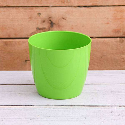green plastic planter Buy 6.3 inch (16 cm) Valencia 16 Round Plastic Planter (Green) (set of 6)  online from Nurserylive at lowest price