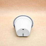 7.9 inch (20 cm) bello wall mounted d shape plastic planter (white) (set of 6) 