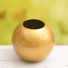 8 inch (20 cm) sml - 002 round fiberglass planter (golden color)