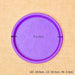 9.6 inch (24 cm) round plastic plate for 10 inch (25 cm) grower pots (violet) (set of 3) 