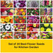 set of 20 best flower seeds for kitchen garden 