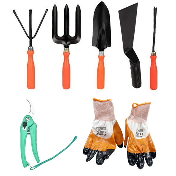 Set of 7 Garden Tool Kit - Gardening Tools