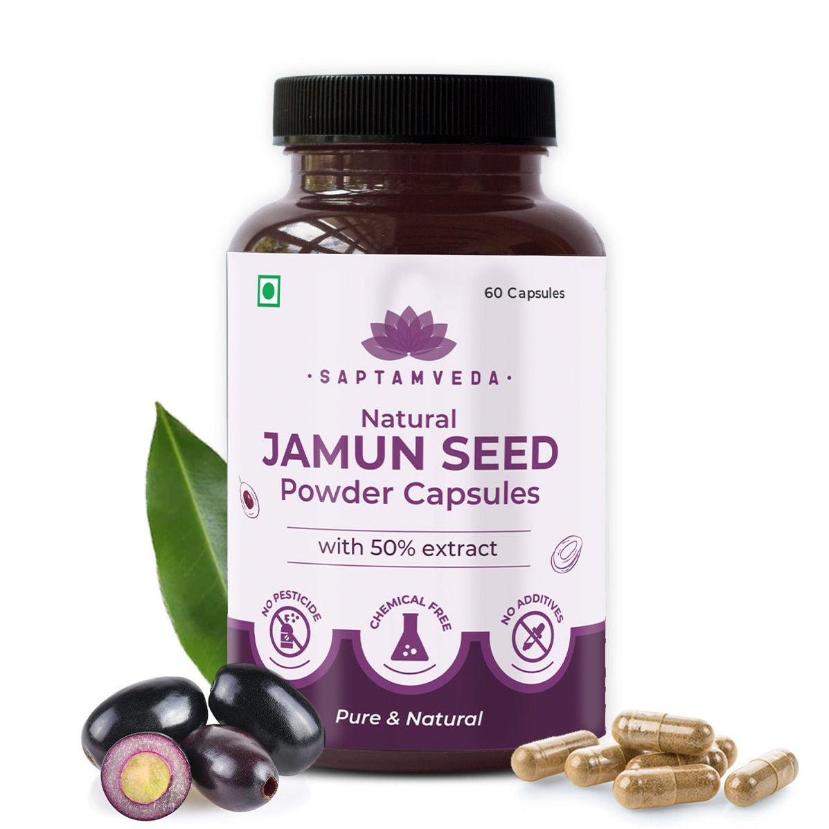 Buy Jamun Seed 60 Capsules online from Nurserylive at lowest price.