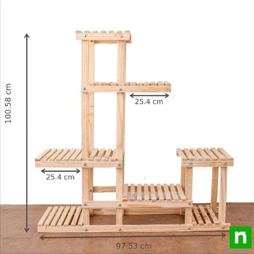 wooden planter stand (small rack 